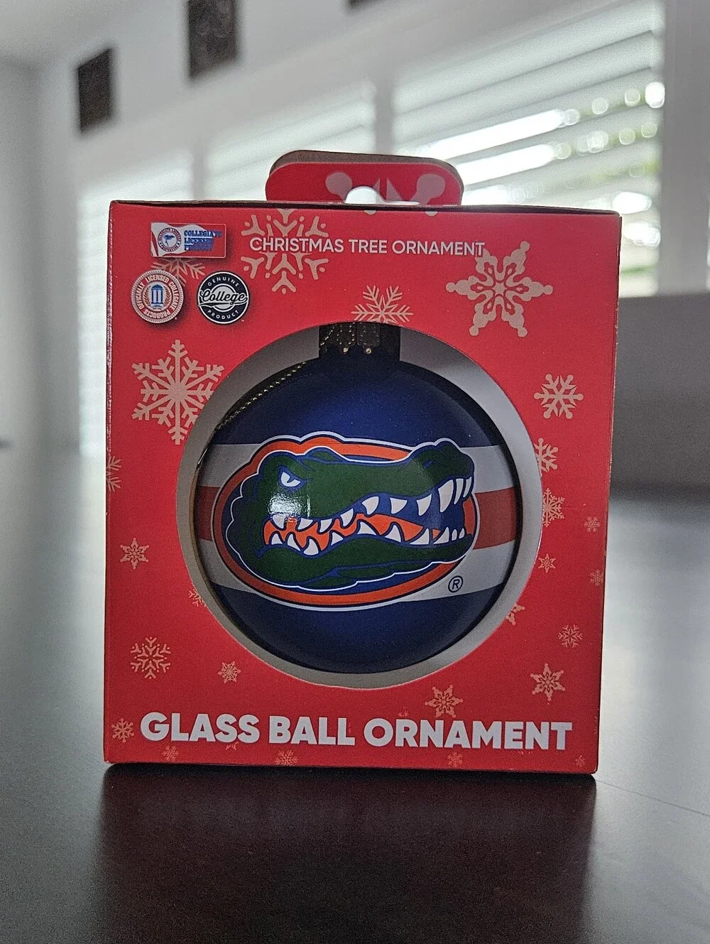 Florida Gators Glass Ball Ornament